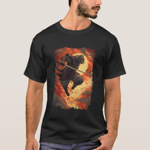 Samurai Kat - Vurige Ninja Sprong T-shirt