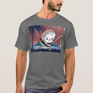 Samurai Katana Funny Japanse Sushi T-shirt