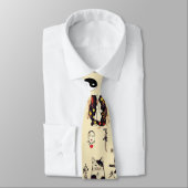 SAMURAI-KATTEN IN SKULL, SKELETON, BUTTERFLY-TATTO STROPDAS (Gebonden)