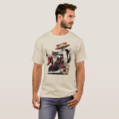 Samurai Katten Sake Feestje T-shirt (Voorkant volledig)