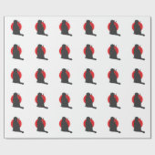 Samurai Katze trägt ihr Schwert Cadeaupapier (Vlak)