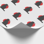 Samurai Katze trägt ihr Schwert Cadeaupapier (Hoek)