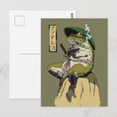 Samurai Kikker: Bewaker van de Lotus Briefkaart (Voorkant / Achterkant)