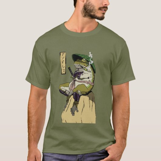 Samurai Kikker: Bewaker van de Lotus T-shirt (Voorkant)