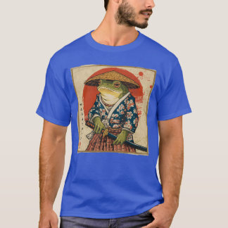 Samurai Kikker Japanse Grappige Anime Cadeaus Voor T-shirt