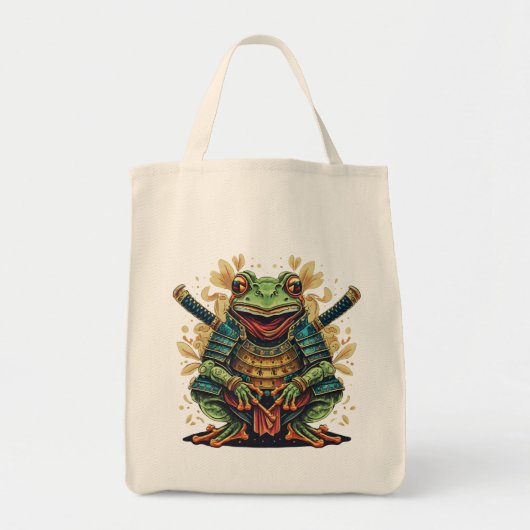 Samurai kikker krijger Boodschappentas Tote Bag (Voorkant)