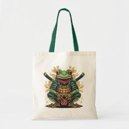 Samurai kikker krijger Budget Tote Bag