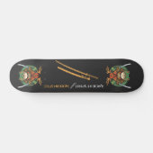 Samurai kikker krijger Skateboard (Horizontaal)