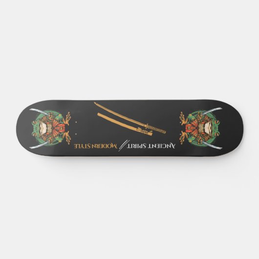 Samurai kikker krijger Skateboard (Horizontaal)