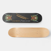 Samurai kikker krijger Skateboard (Horizontaal)