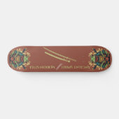 Samurai kikker krijger Skateboard (Horizontaal)