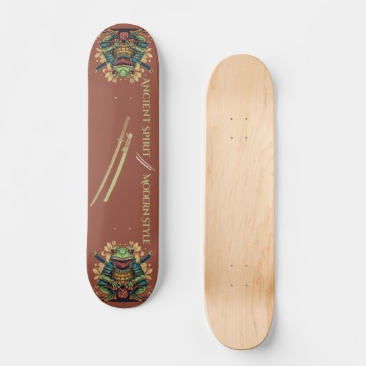Samurai kikker krijger Skateboard (Voorkant)