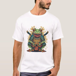 Samurai kikker krijger t-shirt