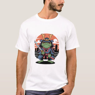 Samurai kikker krijger t-shirt