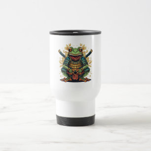 Samurai kikker krijger Thermische Tumbler Reisbeker