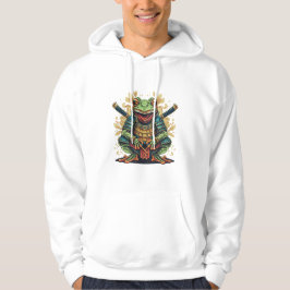 Samurai kikker krijger volwassenen pullover hoodie