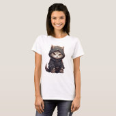 Samurai Kitten T-shirt (Voorkant volledig)