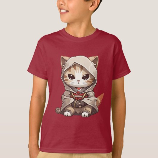 Samurai Kitten T-shirt (Voorkant)