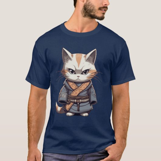 Samurai Kitten T-shirt (Voorkant)