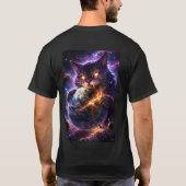 Samurai Kitten who is not Amused T-shirt (Achterkant)