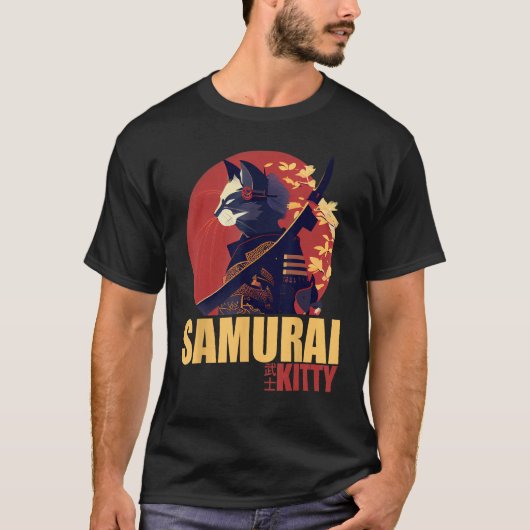 Samurai Kitty Rise of the Feline Empire T-shirt (Voorkant)