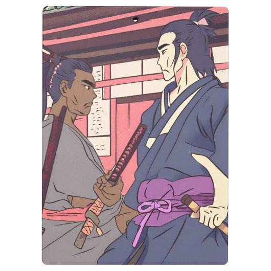 samurai klembord (Achterkant)