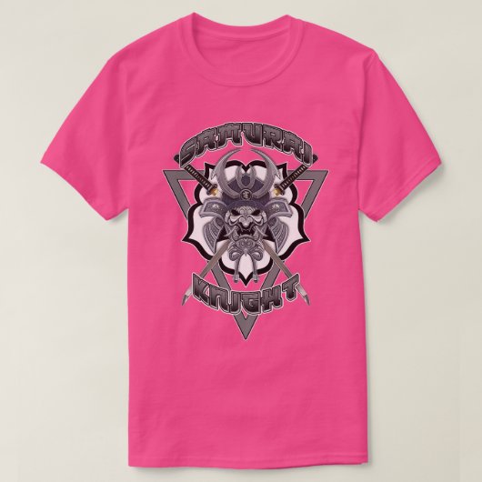 Samurai Knight Ninja Warrior Katana Kabuto Helmet T-shirt (Design voorkant)