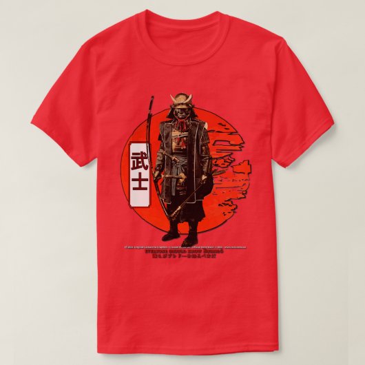 Samurai krijger 1 t-shirt (Design voorkant)