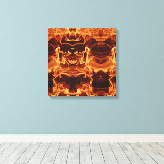 Samurai-krijger Canvas Afdruk (Insitu (Houten vloer))