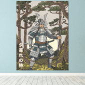 Samurai krijger  canvas afdruk (Insitu (Houten vloer))