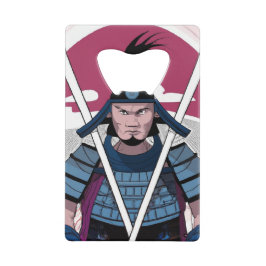 Samurai-krijger Creditkaart Flessenopener