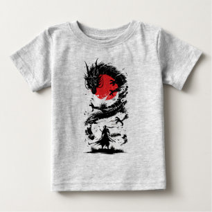 Samurai Krijger en Draak Strijd