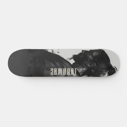 Samurai krijger illustratie persoonlijk skateboard (Horizontaal)