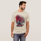 Samurai krijger illustratie t-shirt (Voorkant volledig)