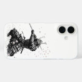 Samurai-krijger in actie Japanse kunst keramiek Case-Mate iPhone Case (Achterkant (horizontaal))