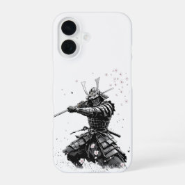 Samurai-krijger in actie Japanse kunst keramiek  iPhone 16 Hoesje