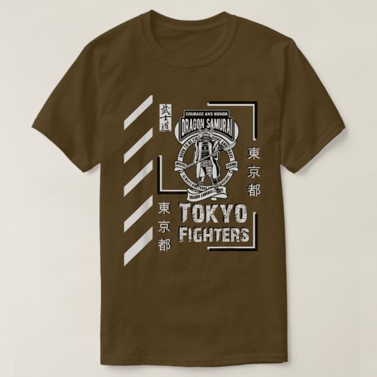 Samurai krijger Japan Tokio stijlkleding Funny G T-shirt (Design voorkant)