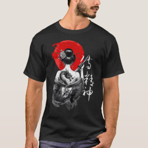 Samurai-krijger Japanse Bushido Katana T-shirt