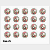 Samurai Krijger Kat Ronde Sticker (Vel)