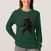 Samurai Krijger Kat T-shirt (Voorkant)