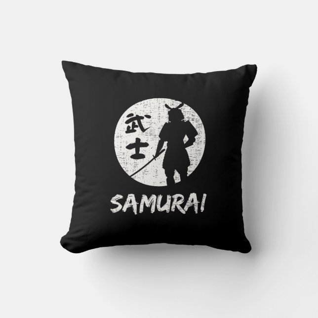 Samurai krijger  kussen (Voorkant)