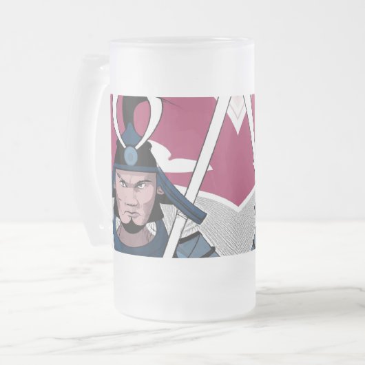 Samurai-krijger Matglas Bierpul (Voorkant links)