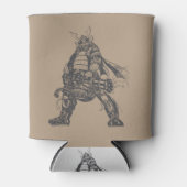 Samurai-krijger met snelvuurkanon blikjeskoeler (Voorkant)