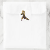 Samurai krijger met zwaard Sticker (Tas)