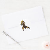 Samurai krijger met zwaard Sticker (Envelop)