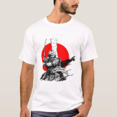 samurai-krijger met zwaard t-shirt (Voorkant)