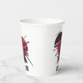 Samurai Krijger Mok – Bushido Code Ontwerp Papieren Bekers (Rechts)