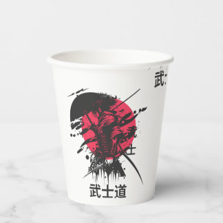 Samurai Krijger Mok – Bushido Code Ontwerp Papieren Bekers