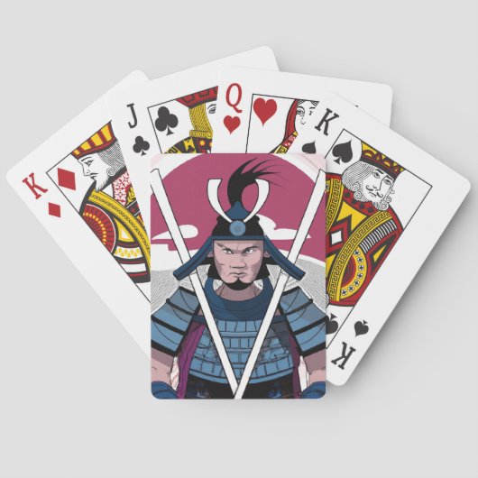 Samurai-krijger Pokerkaarten (Achterkant)
