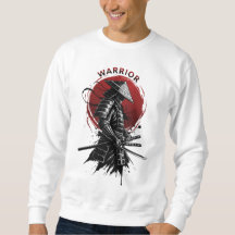 Samurai Krijger Rijzende Zon Japanse Inkt Stijl